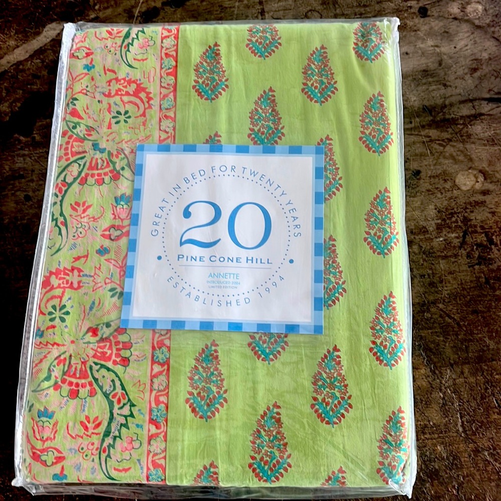 King size Pine Cone Hill Annette duvet cover. Still in packaging and unopened.